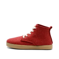 Adam Wool Red Lace Bootie