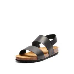 Alex Bio Leather Sandal Black