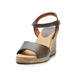 Babette Yute Wedge Sandal Gris