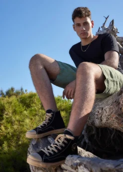 Billy Black Hemp Sneaker