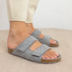 Cody Grey Wool Sandal