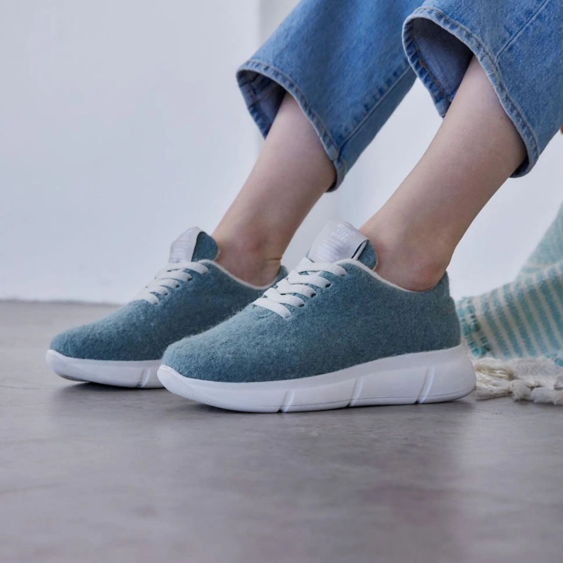 Cozy Mint Wool Sneaker