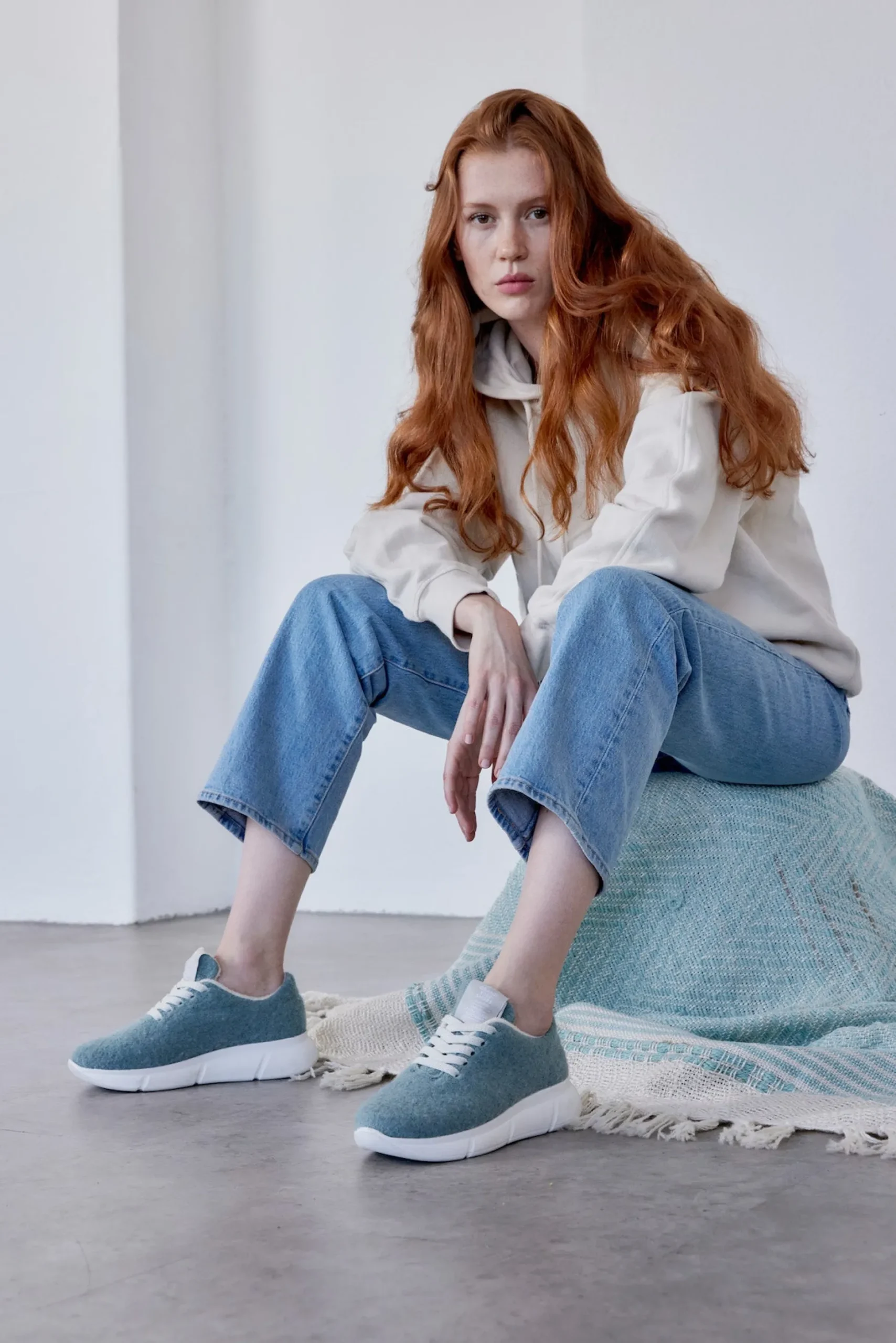 Cozy Mint Wool Sneaker