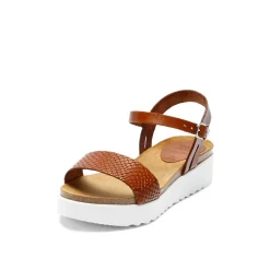 Eden Leather Sandal Snake Whisky