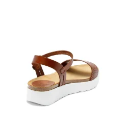 Eden Leather Sandal Snake Whisky