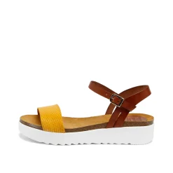 Eden Leather Sandal Whisky Sun