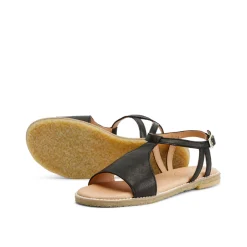 Eldora Leather Sandal Black