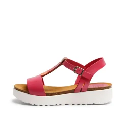 Emilia Leather Sandal Fuchsia