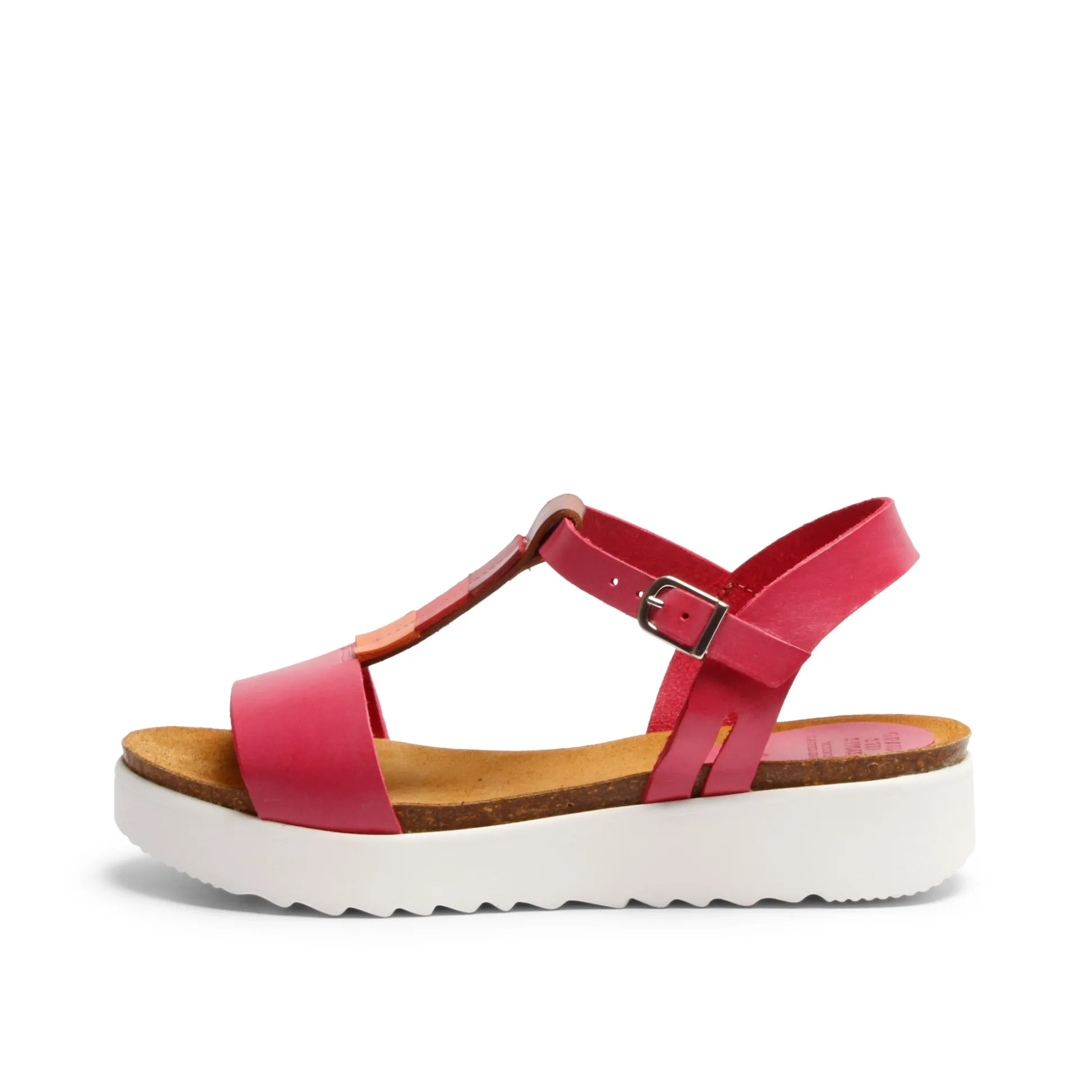 Emilia Leather Sandal Fuchsia