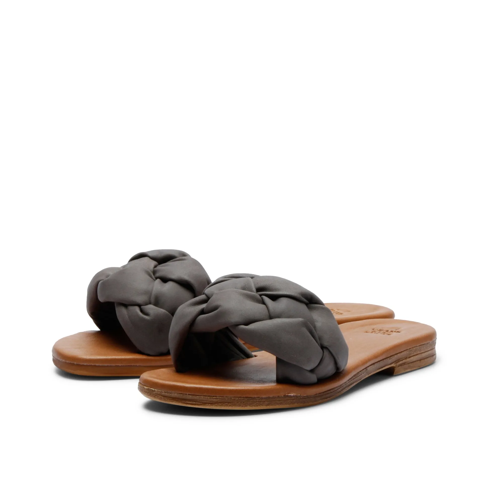 Estoril Leather Sandal Anthrazit