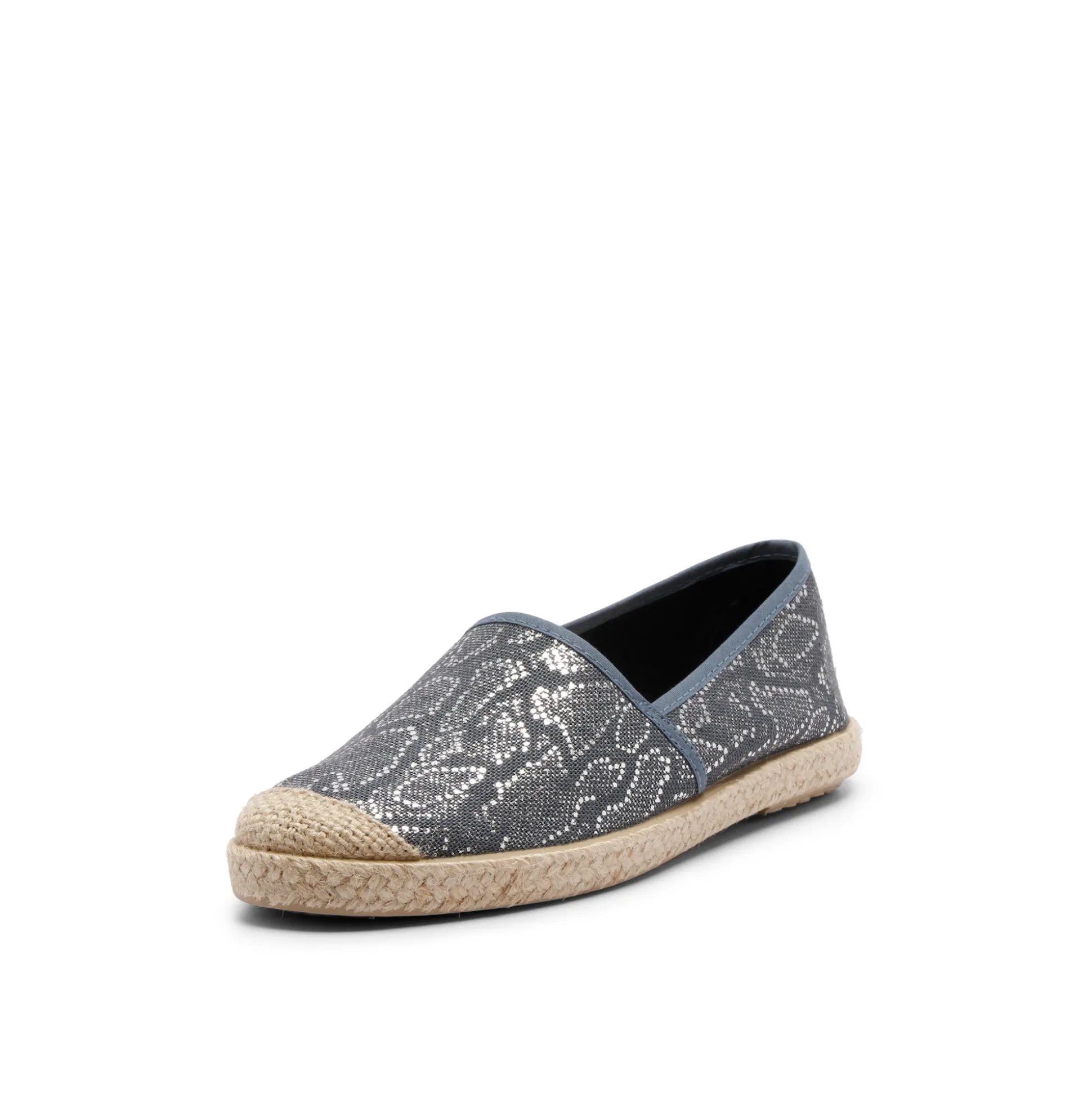 Evita Espadrille Snake Navy
