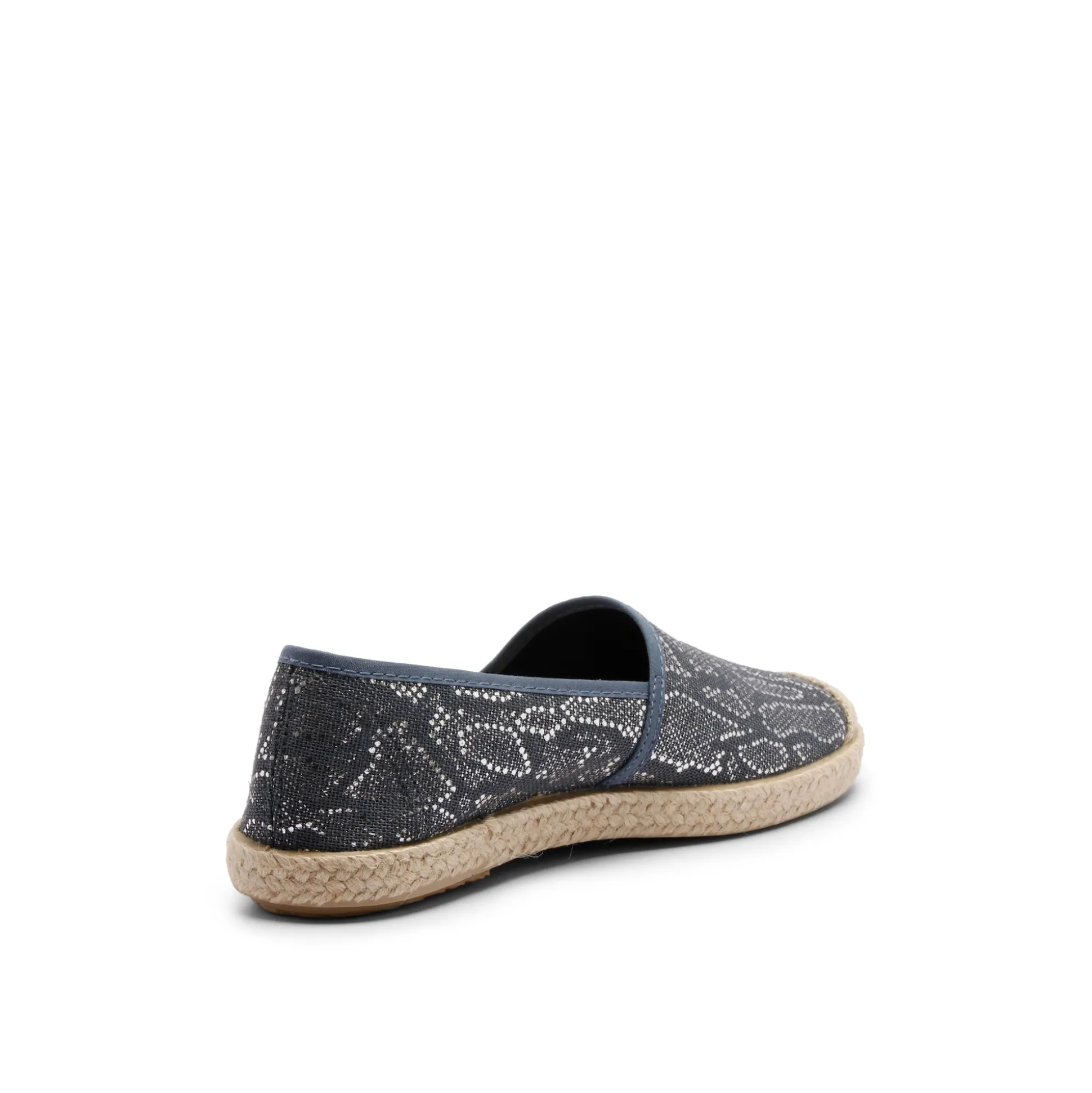 Evita Espadrille Snake Navy
