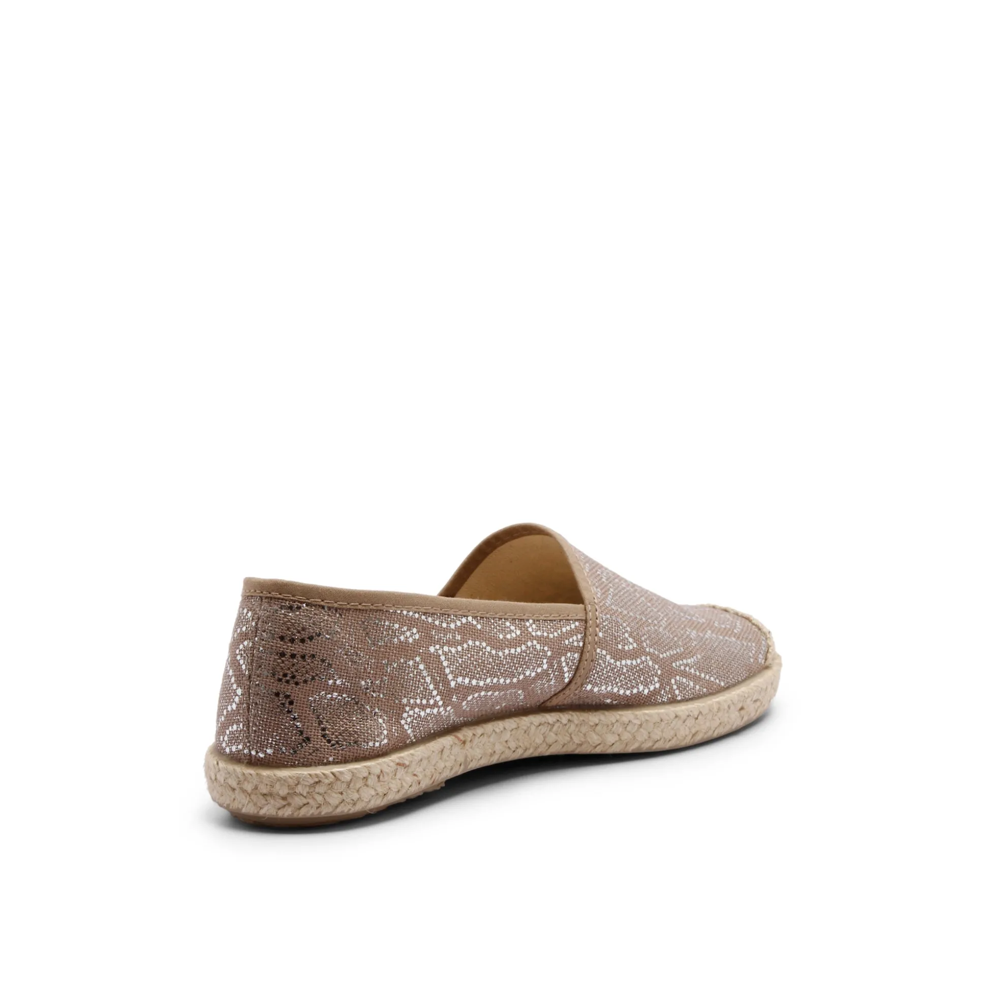 Evita Espadrille Snake Rose