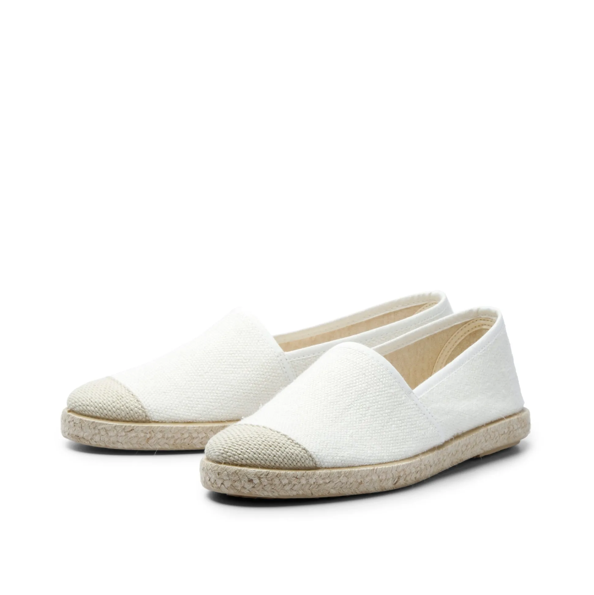 Evita Hemp Espadrille White