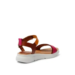 Feli Leather Sandal Fuchsia Multi