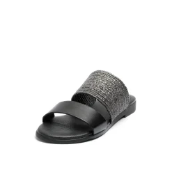 Fibi Leather Sandal Black