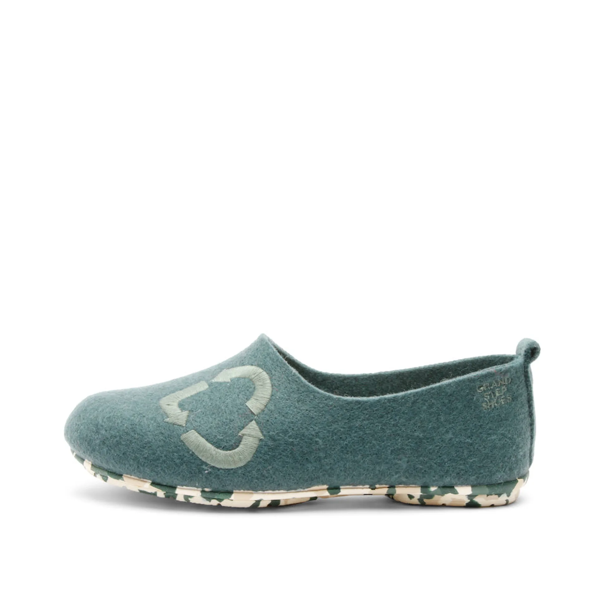 Home Mule Recycled Heart Petrol