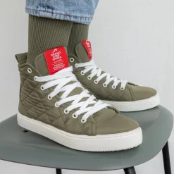 Isa Olive Padded Sneaker