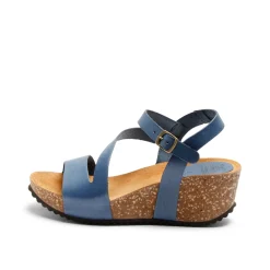 Jill Leather Sandal Navy