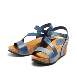 Jill Leather Sandal Navy