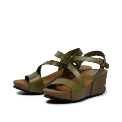 Jill Leather Sandal Olive