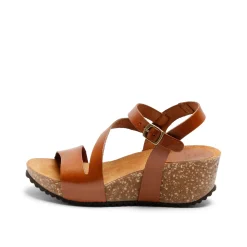 Jill Leather Sandal Whisky