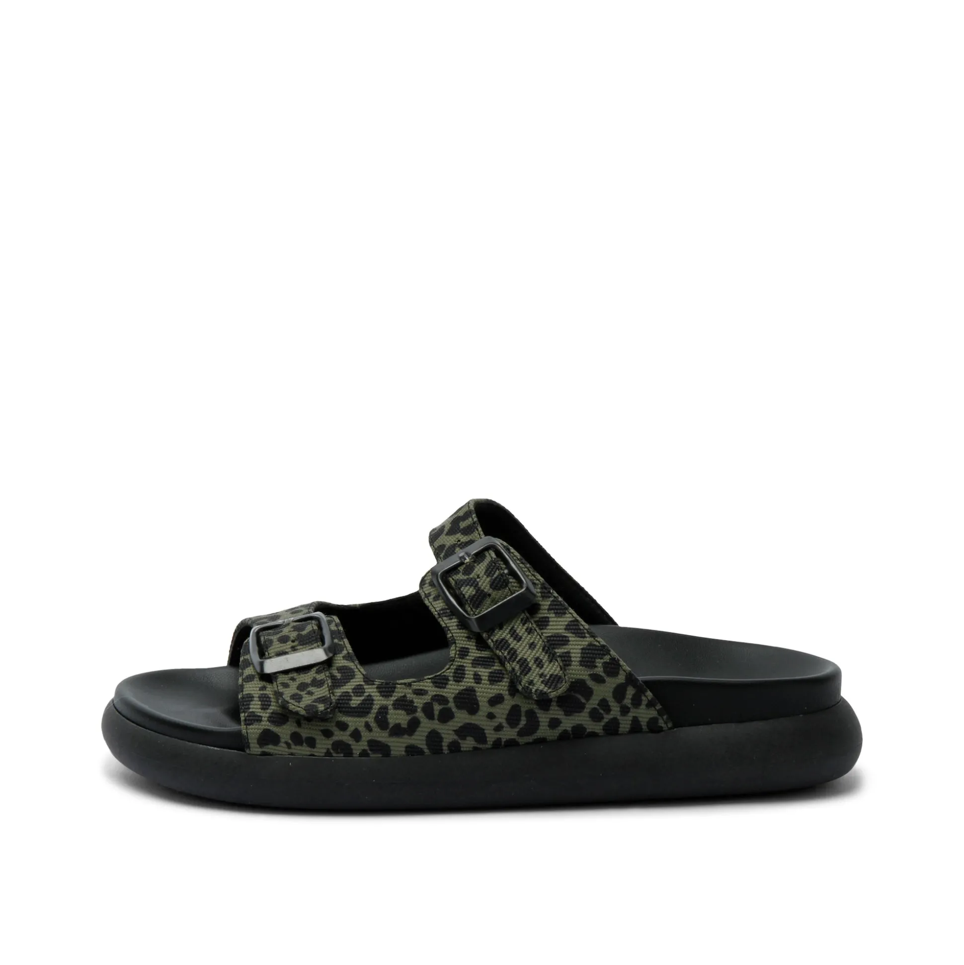 Juna Print Animal Sandal Olive