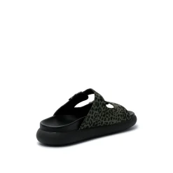 Juna Print Animal Sandal Olive