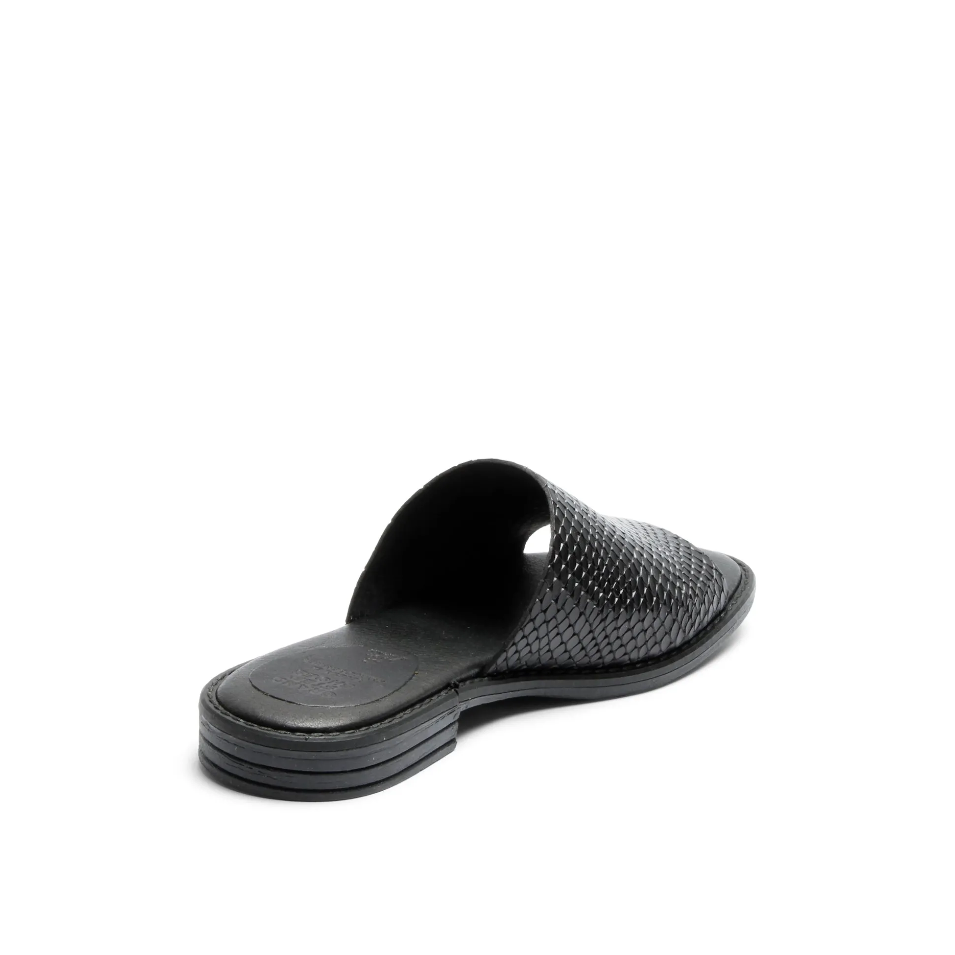 Kaja Leather Sandal Snake Black