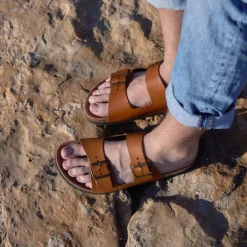 Lars Bio Leather Sandal Whisky