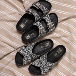 Lola Recycled Sandal Zebra