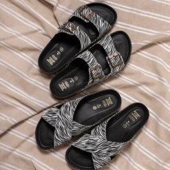 Luna Recycled Sandal Zebra
