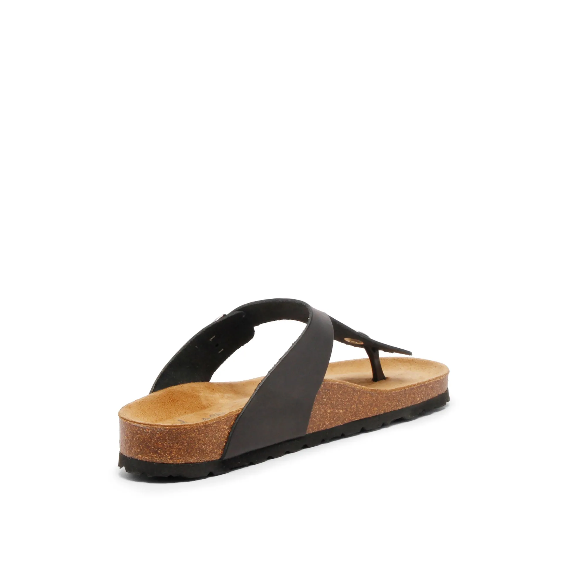 Mana Leather Sandal Black