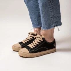 Marley Black Hemp Sneaker