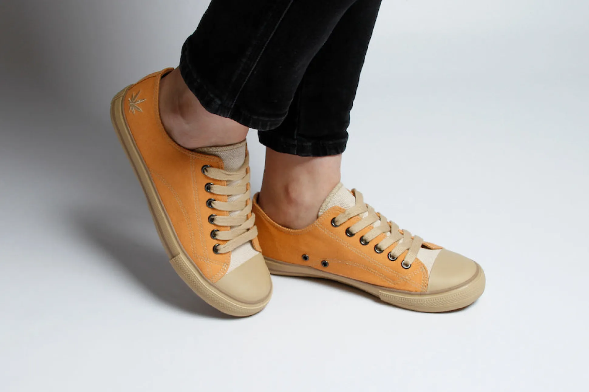 Marley Orange Offwhite Hemp Sneaker