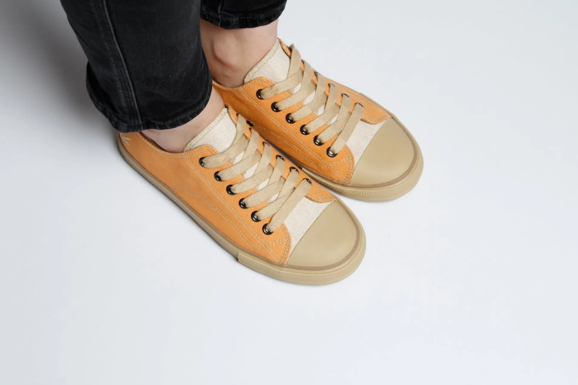 Marley Orange Offwhite Hemp Sneaker