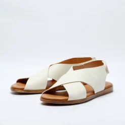 Menorca Leather Sandal Offwhite