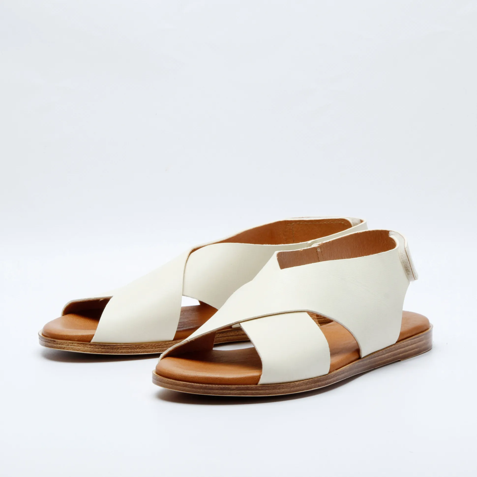 Menorca Leather Sandal Offwhite