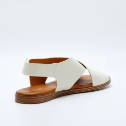 Menorca Leather Sandal Offwhite