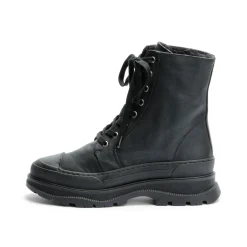 Nelly Black Vegan Lace Boot