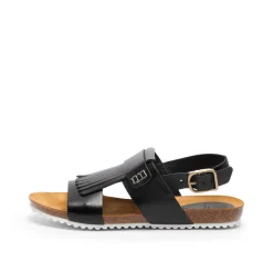 Nune Leather Sandal Black