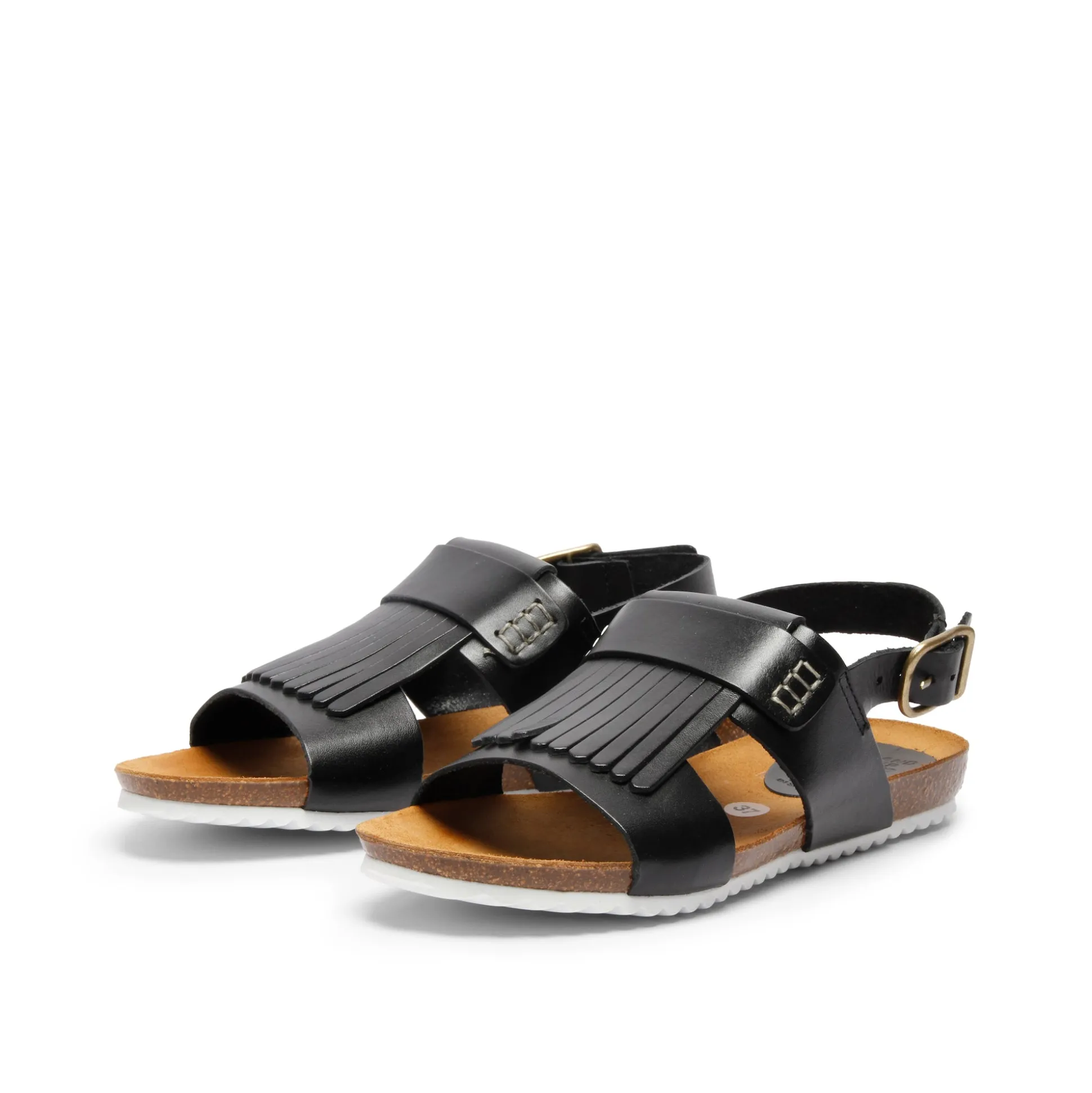 Nune Leather Sandal Black