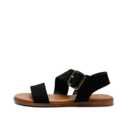 Reba Leather Sandal Black