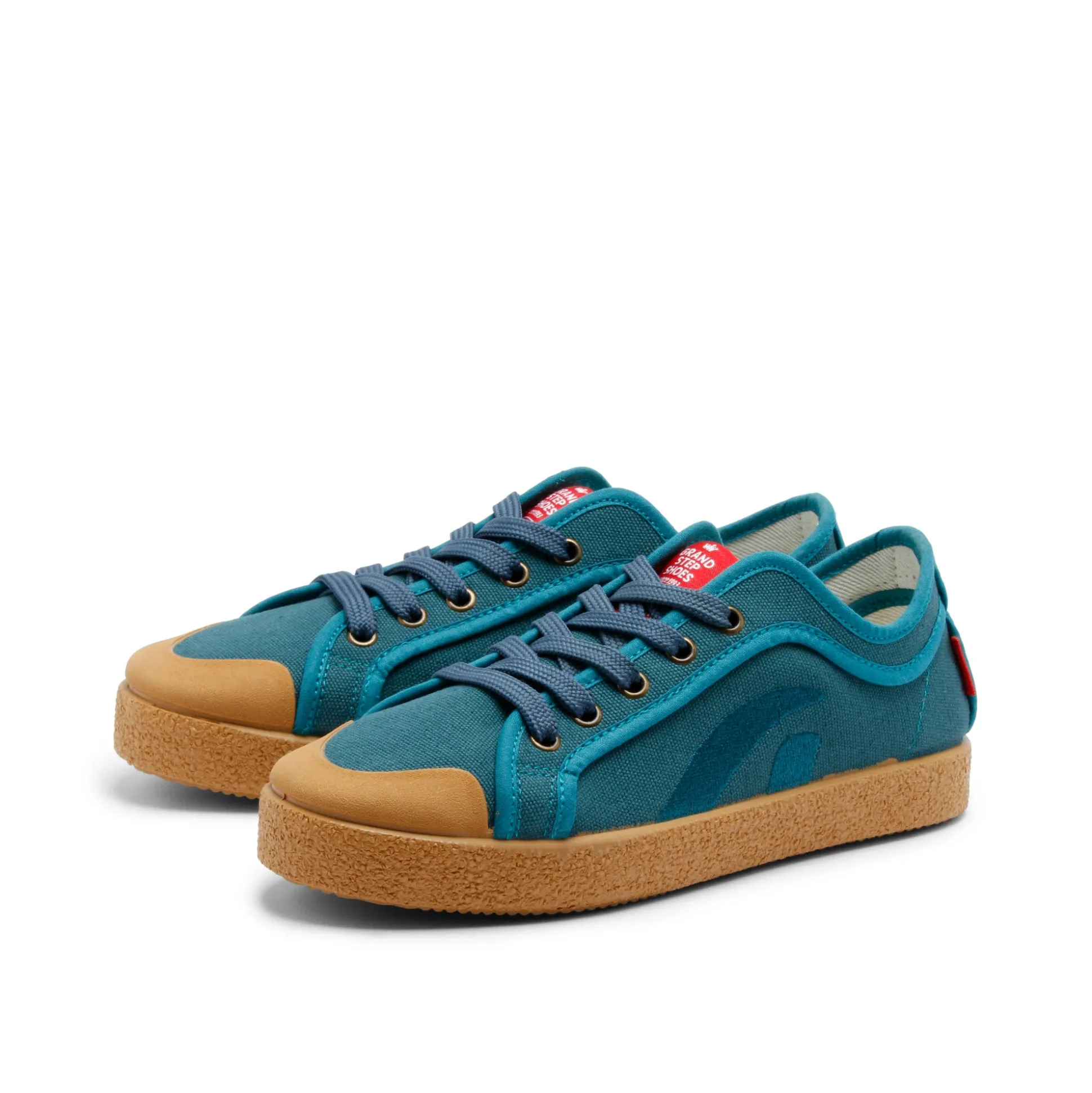 Riley Organic Sneaker Petrol
