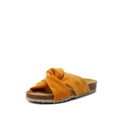 Senna Suede Leather Sandal Inco Gold