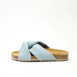 Senna Suede Leather Sandal It.Blue