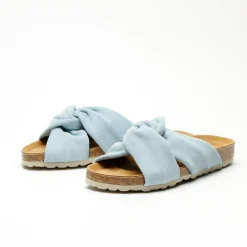 Senna Suede Leather Sandal It.Blue