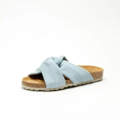 Senna Suede Leather Sandal It.Blue