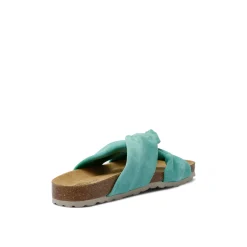 Senna Suede Leather Sandal Turkis