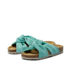 Senna Suede Leather Sandal Turkis